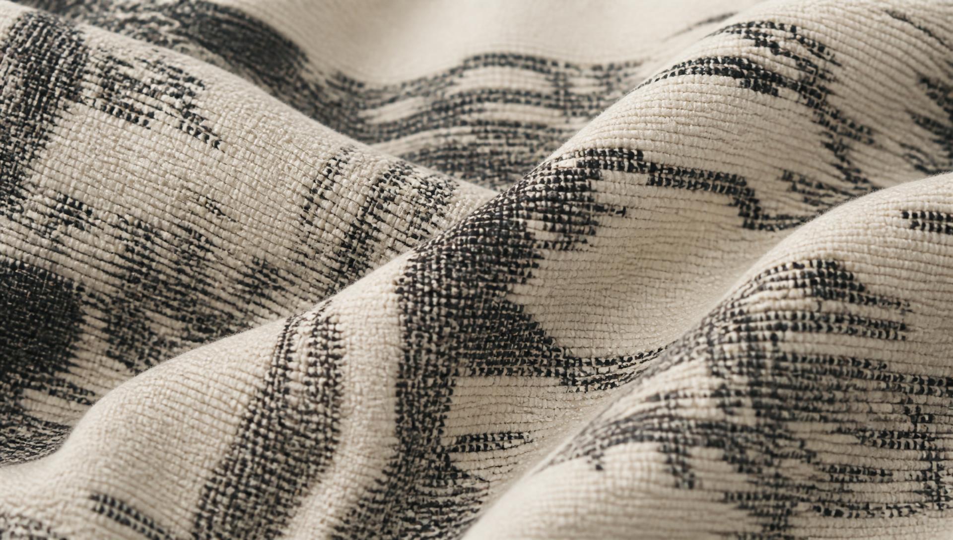 Textura de tecido jacquard em tons neutros